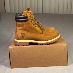 Timberland Men’s 6” Premium Waterproof  Wheat Nubuck Boots, US Size7.5 ,18094